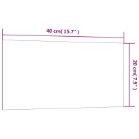 Produktbild för Väggmonterad magnettavla vit 40x20 cm härdat glas