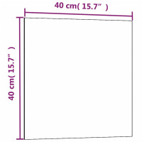 Produktbild för Väggmonterad magnettavla vit 40x40 cm härdat glas