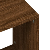 Produktbild för Satsbord 2 st brun ek konstruerat trä