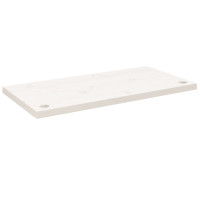Produktbild för Skrivbordsskiva vit 80x40x2,5 cm massiv furu