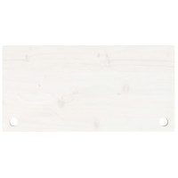 Produktbild för Skrivbordsskiva vit 80x40x2,5 cm massiv furu