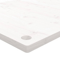 Produktbild för Skrivbordsskiva vit 80x40x2,5 cm massiv furu