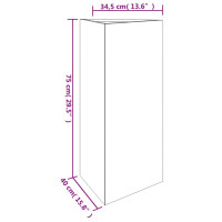 Produktbild för Odlingslåda 40x34,5x75 cm rosttrögt stål