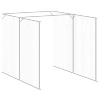 Produktbild för Hönshus med gård antracit 165x1271x181 cm galvaniserat stål