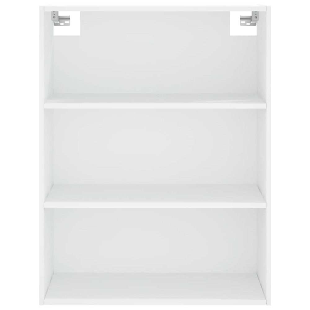 Produktbild för Högskåp vit 69,5x34x180 cm konstruerat trä