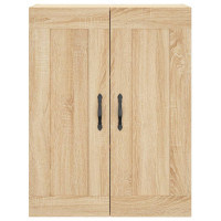 Produktbild för Högskåp sonoma-ek 69,5x34x180 cm konstruerat trä