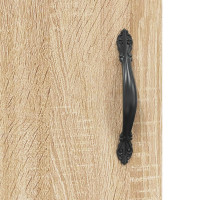 Produktbild för Högskåp sonoma-ek 69,5x34x180 cm konstruerat trä