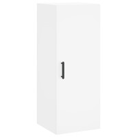 Produktbild för Högskåp vit 34,5x34x180 cm konstruerat trä
