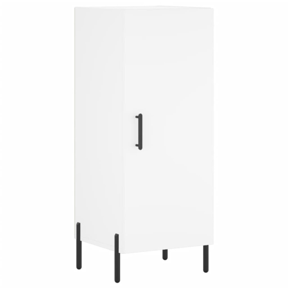 Produktbild för Högskåp vit 34,5x34x180 cm konstruerat trä