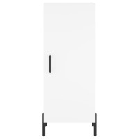 Produktbild för Högskåp vit 34,5x34x180 cm konstruerat trä