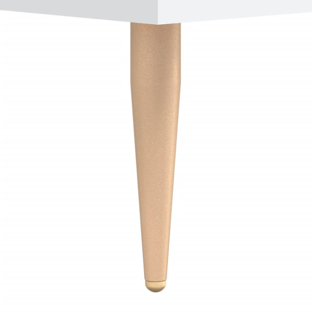 Produktbild för Högskåp vit 69,5x34x180 cm konstruerat trä