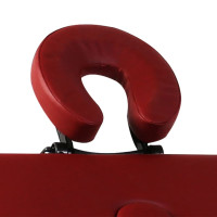 Miniatyr av produktbild för Hopfällbar massagebänk med 2 sektioner aluminium röd