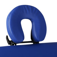 Miniatyr av produktbild för Hopfällbar massagebänk med 3 sektioner träram blå