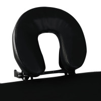 Miniatyr av produktbild för Hopfällbar massagebänk med 3 sektioner aluminiumram svart