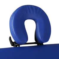 Miniatyr av produktbild för Hopfällbar 3-sektions massagebänk med aluminium ram blå