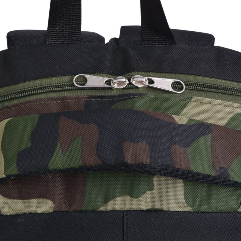 Produktbild för Skolryggsäck 40 L svart och kamouflage