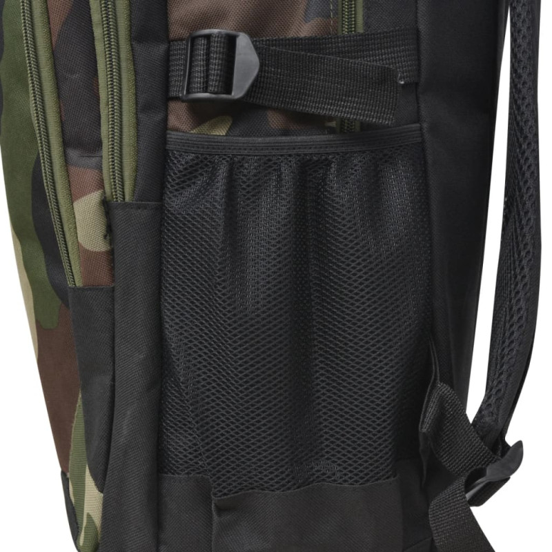 Produktbild för Skolryggsäck 40 L svart och kamouflage