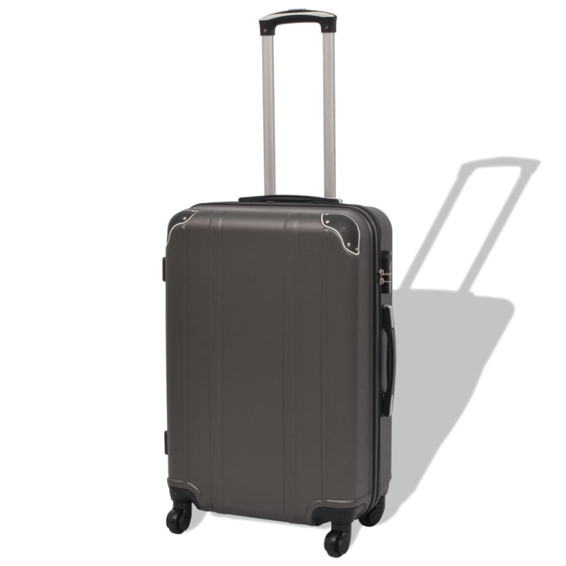 Produktbild för Uppsättning hårda resväskor 4 st antracit