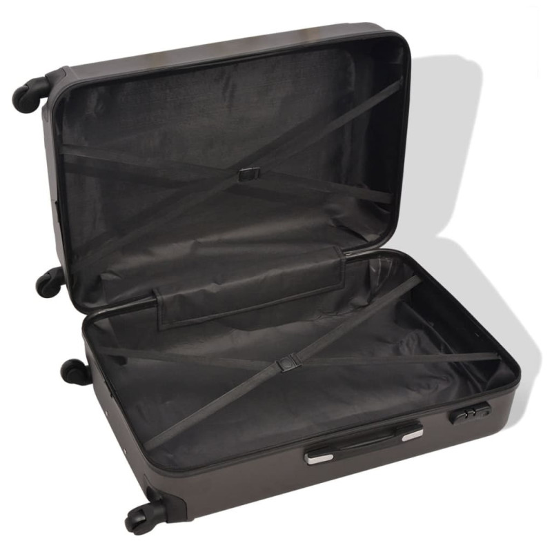 Produktbild för Uppsättning hårda resväskor 4 st antracit