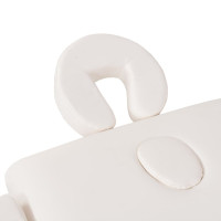 Miniatyr av produktbild för Hopfällbar massagebänk 3 sektioner 10 cm tjock vit