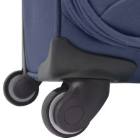 Miniatyr av produktbild för Resväskor 3 st marinblå soft case