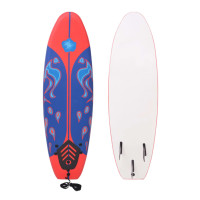 Miniatyr av produktbild för Surfbräda blå och röd 170 cm