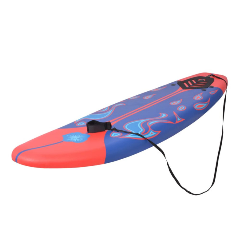 Produktbild för Surfbräda blå och röd 170 cm