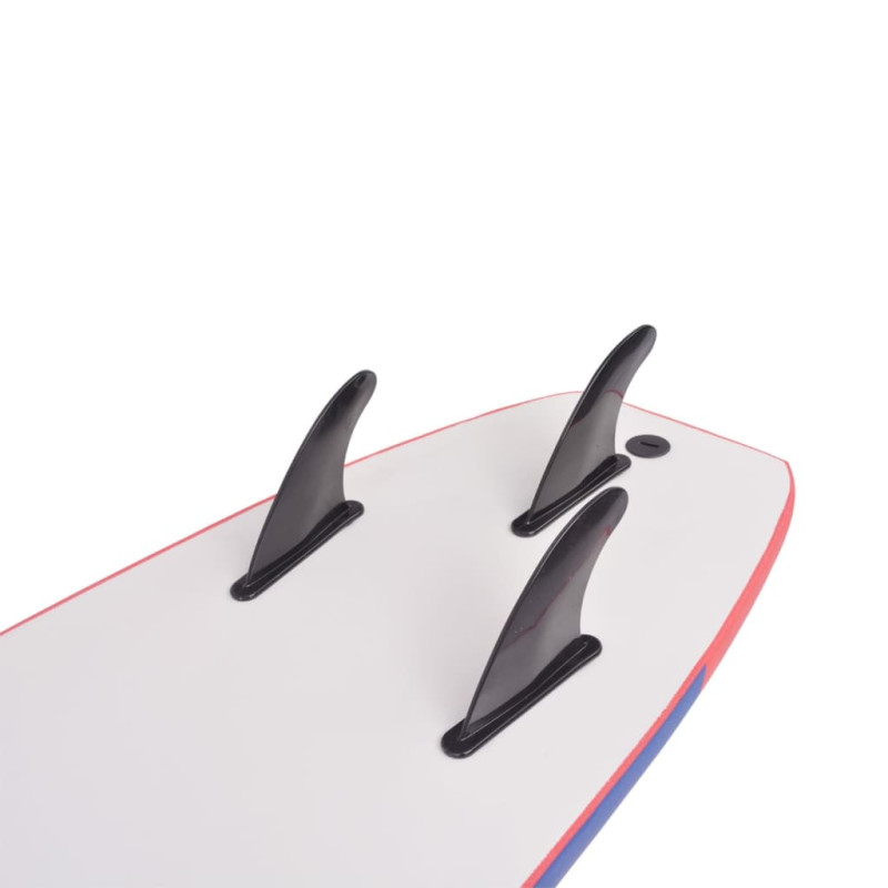 Produktbild för Surfbräda blå och röd 170 cm