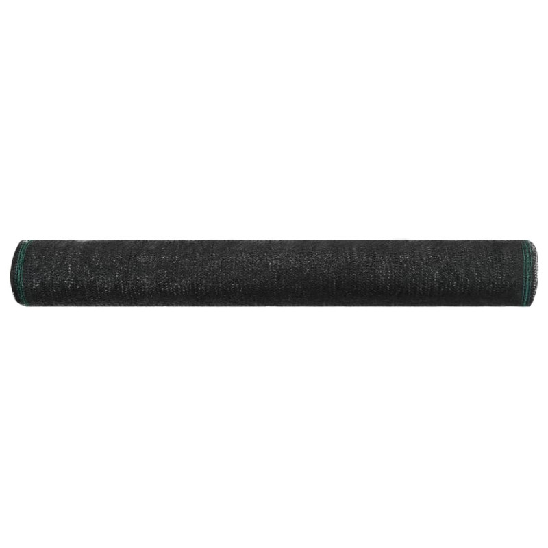 Produktbild för Vindskydd för tennisplan HDPE 1x25 m svart
