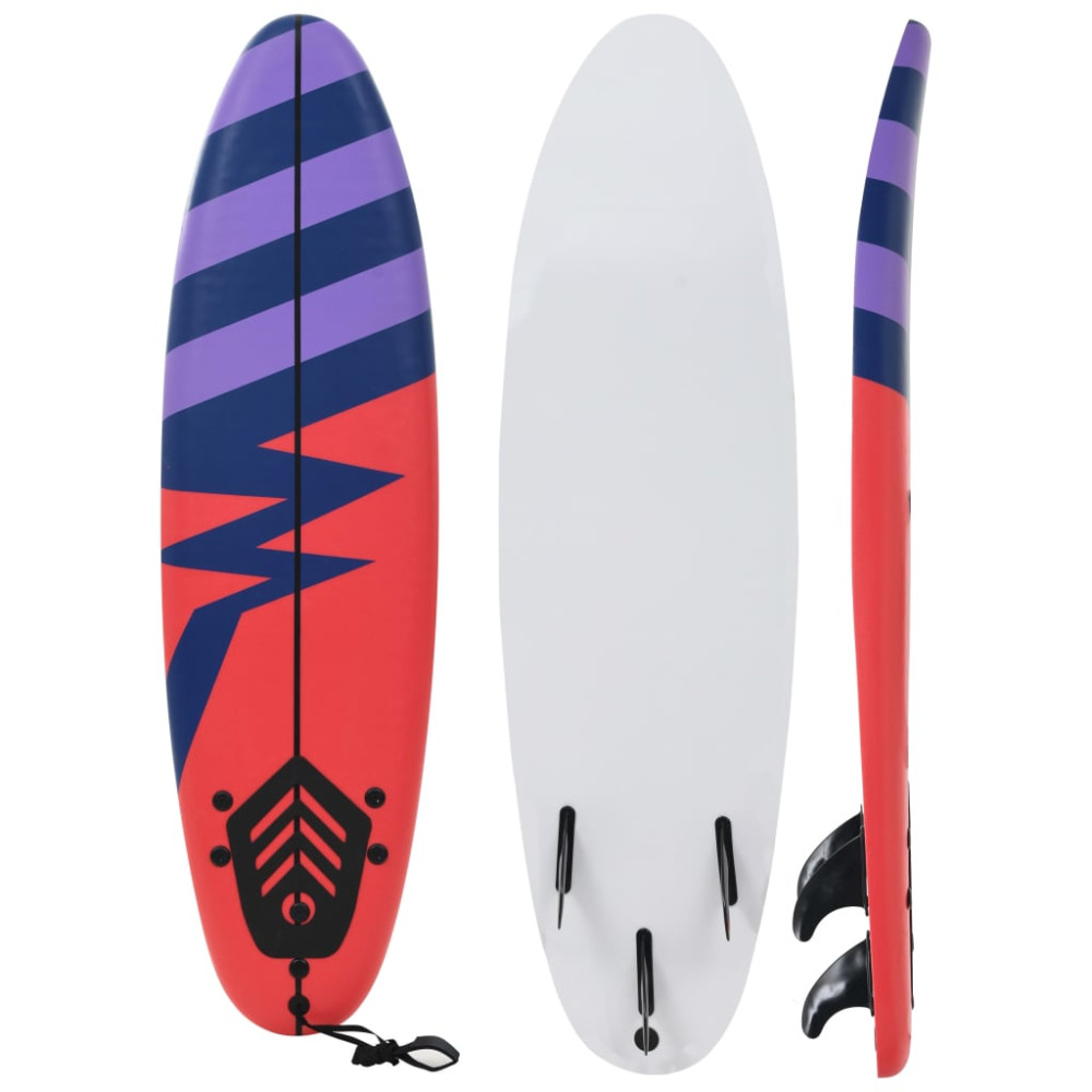 Produktbild för Surfbräda 170 cm randig