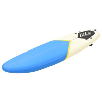 Produktbild för Surfbräda 170 cm blå och gräddvit