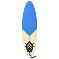 Produktbild för Surfbräda 170 cm blå och gräddvit