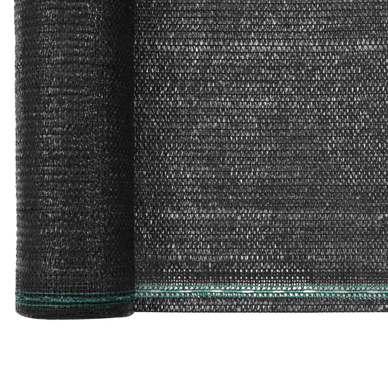 Produktbild för Vindskydd för tennisplan HDPE 1x50 m svart