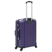Miniatyr av produktbild för Hårda resväskor 3 st lila ABS