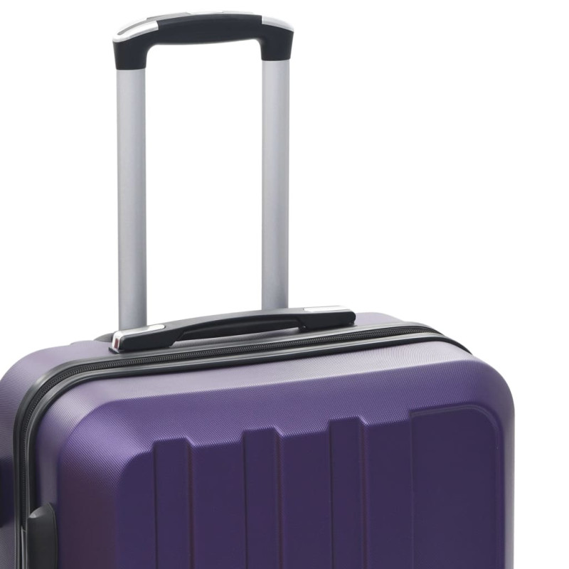 Produktbild för Hårda resväskor 3 st lila ABS