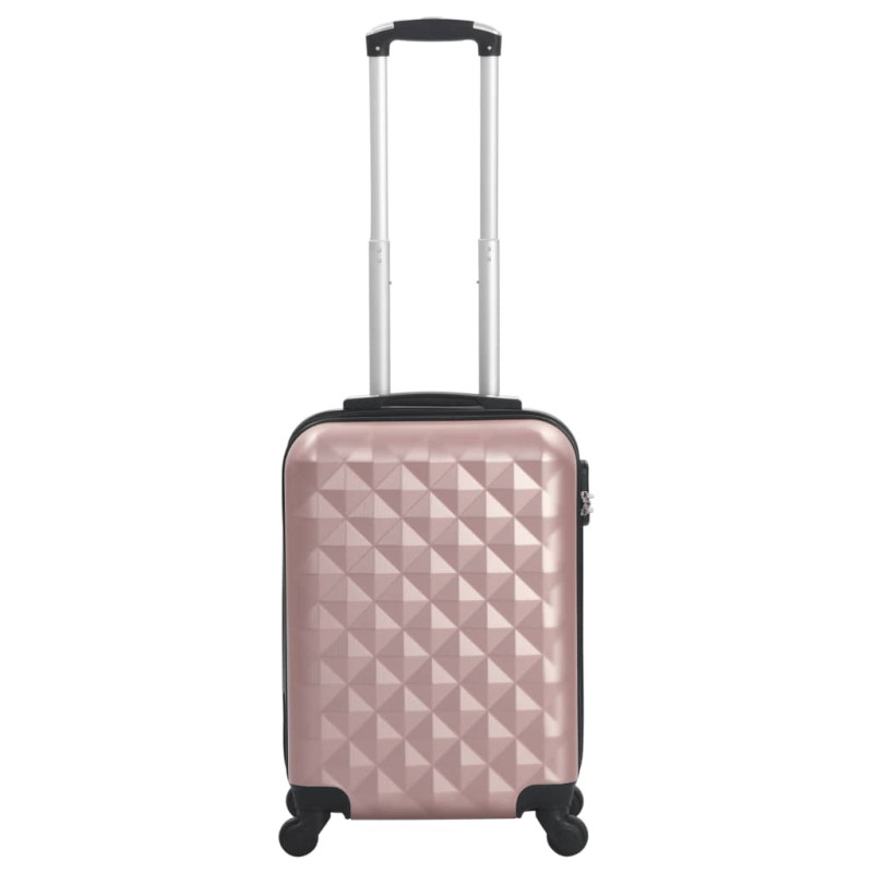 Produktbild för Hård resväska roséguld ABS