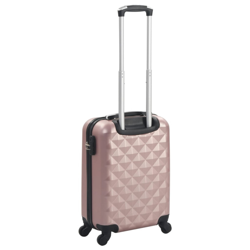 Produktbild för Hård resväska roséguld ABS