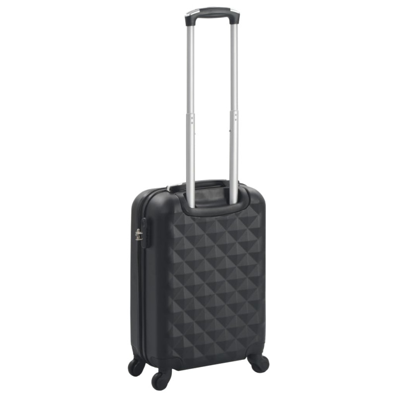 Produktbild för Hård resväska svart ABS