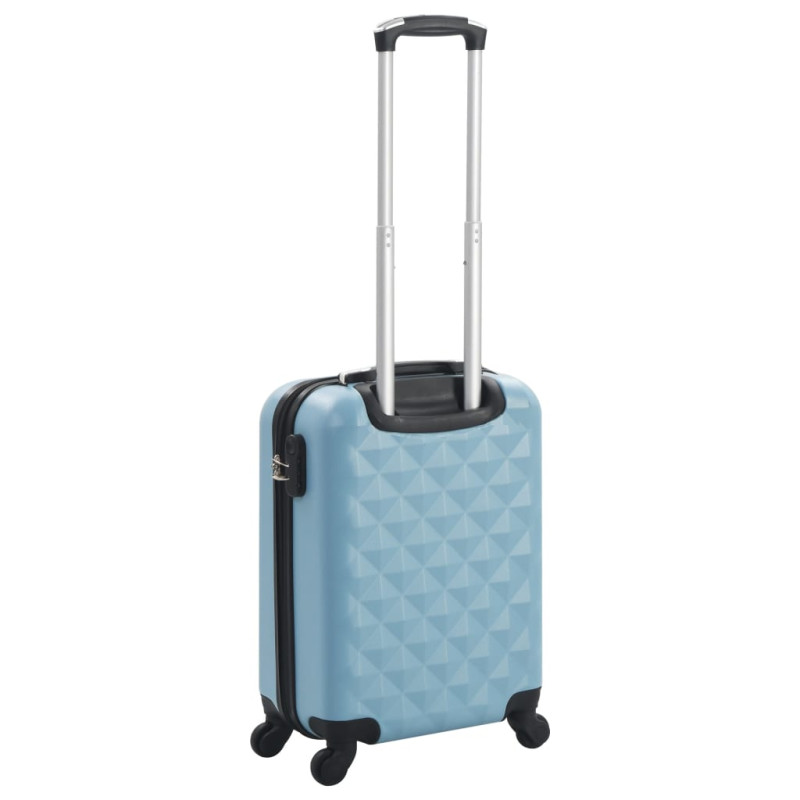 Produktbild för Hård resväska blå ABS