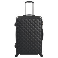 Miniatyr av produktbild för Hårda resväskor 3 st svart ABS