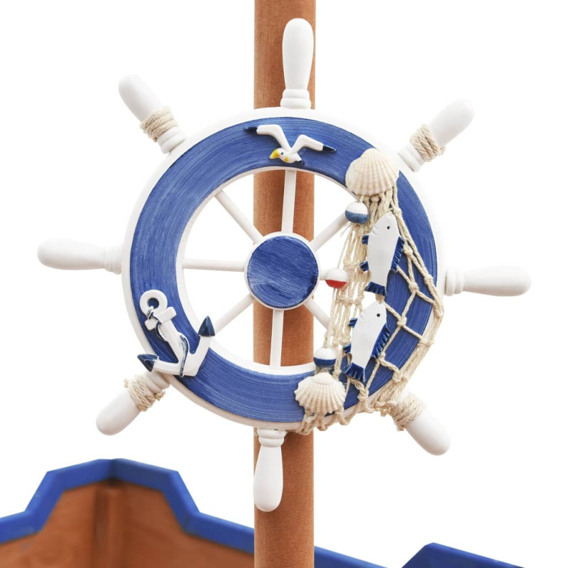 Produktbild för Sandlåda piratskepp furu 190x94,5x101 cm