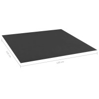 Produktbild för Markduk för sandlåda svart 120x110 cm