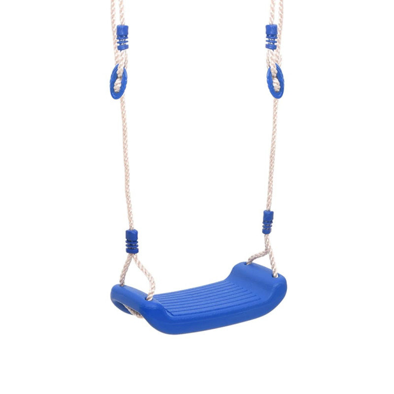 Produktbild för Gungsitsar med rep 2 st blå 37x15 cm polyeten