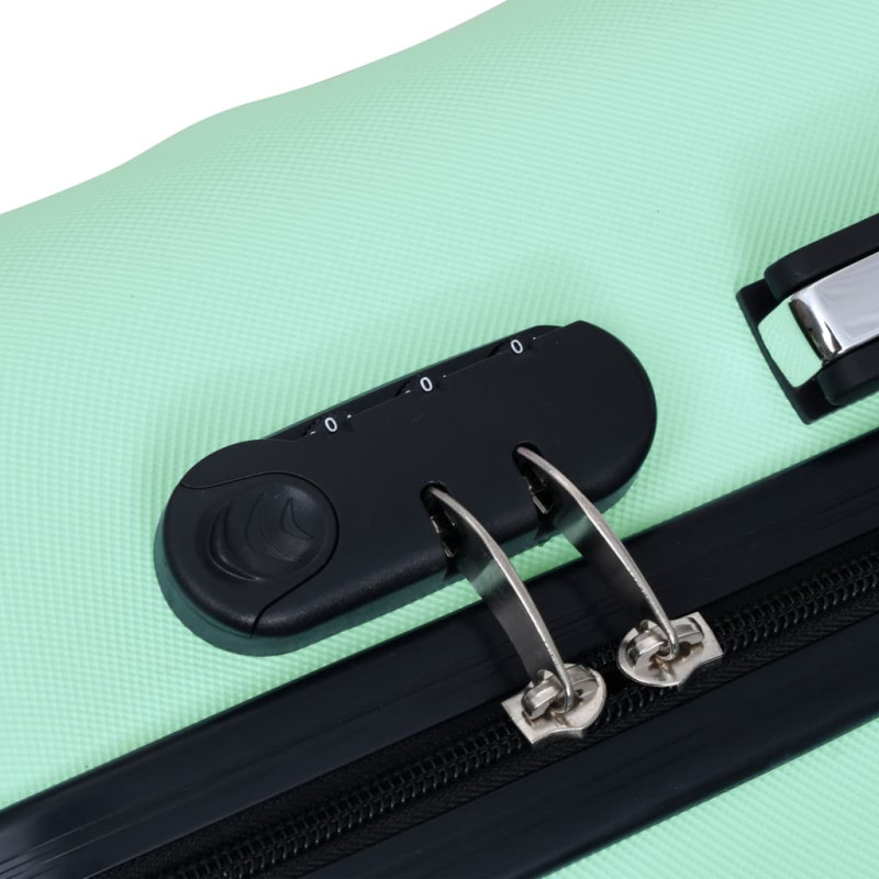 Produktbild för Hård resväska mintgrön ABS