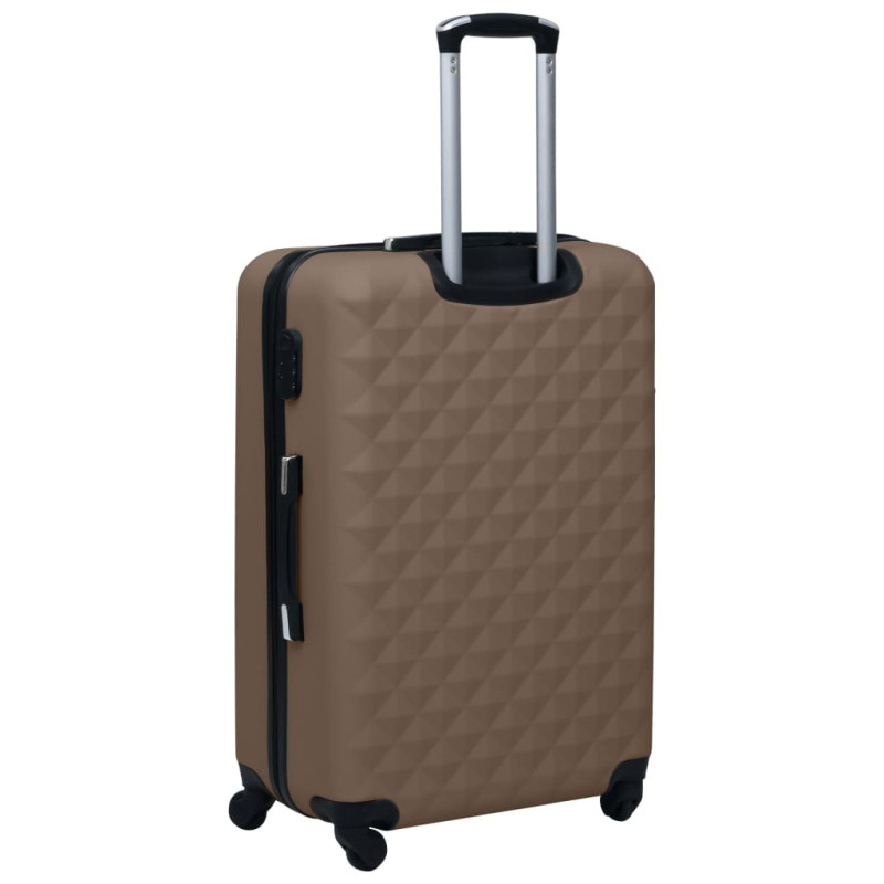 Produktbild för Hårda resväskor 2 st brun ABS