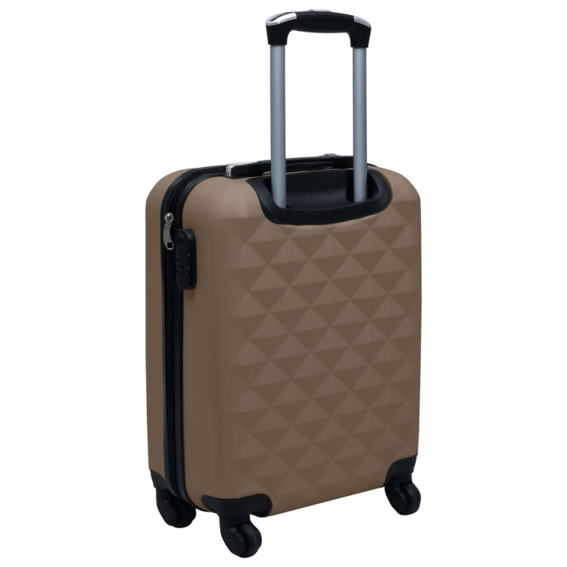 Produktbild för Hårda resväskor 2 st brun ABS
