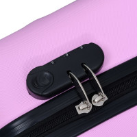 Produktbild för Hårda resväskor rosa ABS