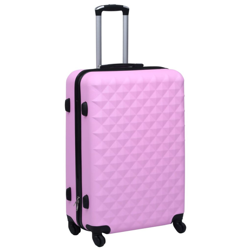Produktbild för Hårda resväskor 3 st rosa ABS