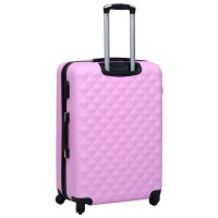 Miniatyr av produktbild för Hårda resväskor 3 st rosa ABS