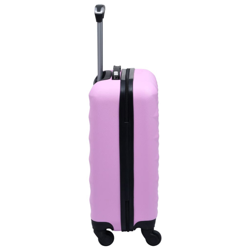 Produktbild för Hårda resväskor 2 st rosa ABS